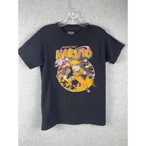 Naruto Anime T Shirt Mens S Black‎ Shonen Jump Battle Stance Hero